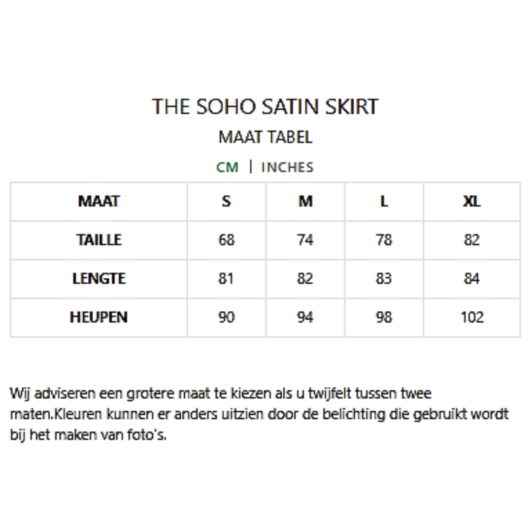 THE SOHO SATIN SKIRT